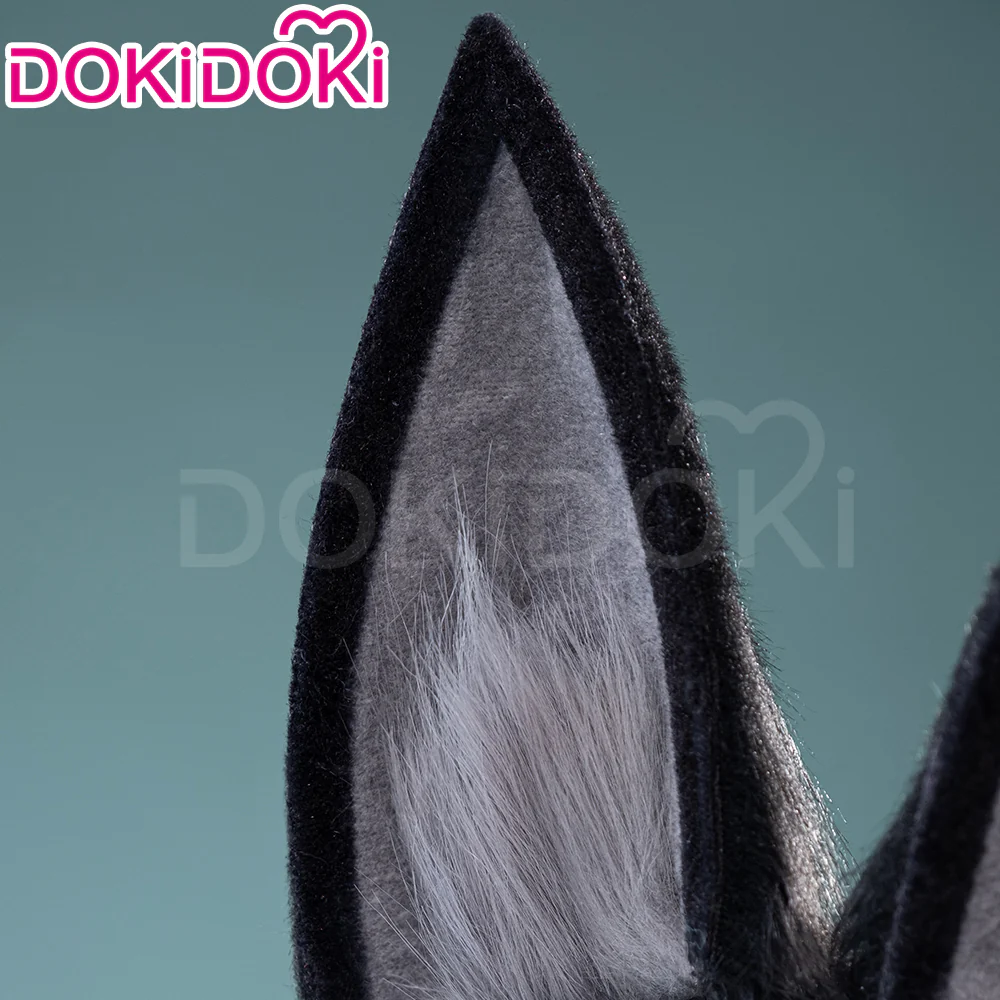 DokiDoki Game Zenless Zone Zero Cosplay  Hoshimi Miyabi Cosplay Wig / Ears Long Straight Black - Image 9