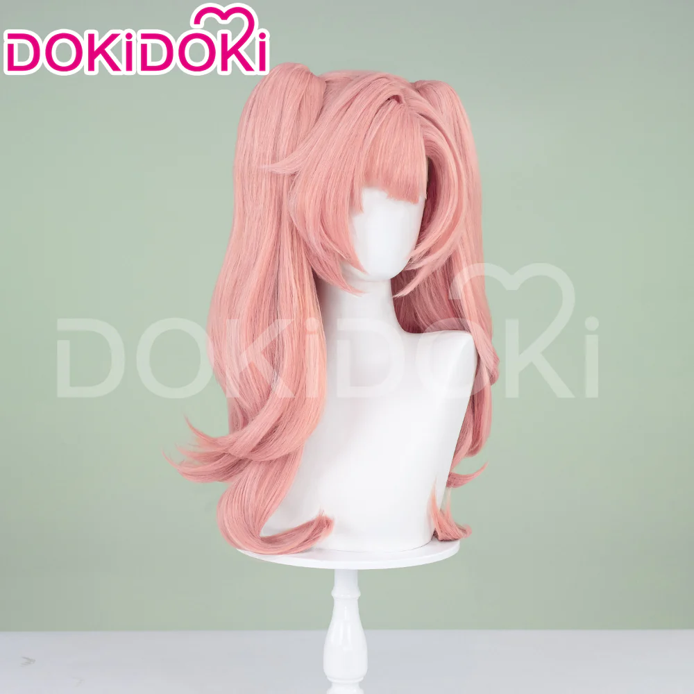 【Ready For Ship】DokiDoki Game Zenless Zone Zero Cosplay Nicole Demara Women Curly Pink Lone Cosplay Wig / Earring - Image 3