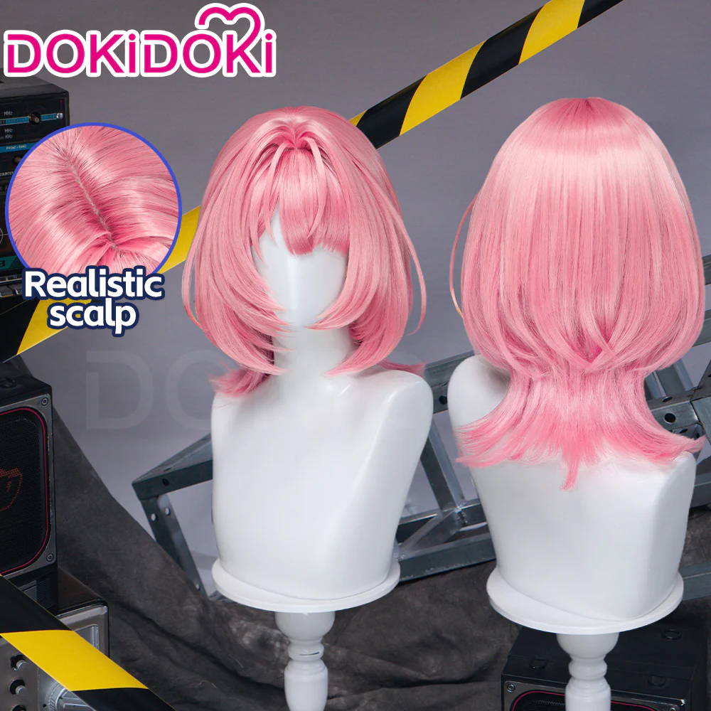 DokiDoki Game Zenless Zone Zero Cosplay Ramiel Wig Short Pink Hair Remielle Dan ZZZ - Image 2