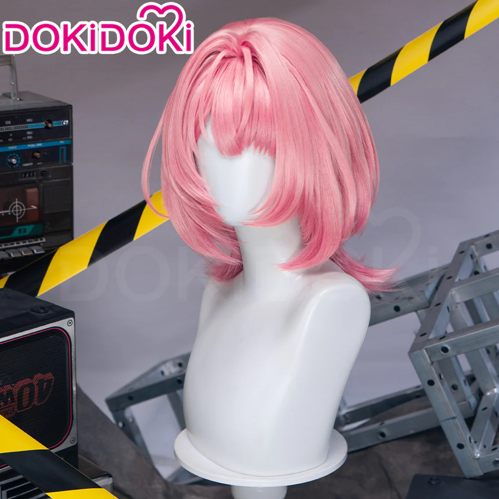 DokiDoki Game Zenless Zone Zero Cosplay Ramiel Wig Short Pink Hair Remielle Dan ZZZ - Image 3