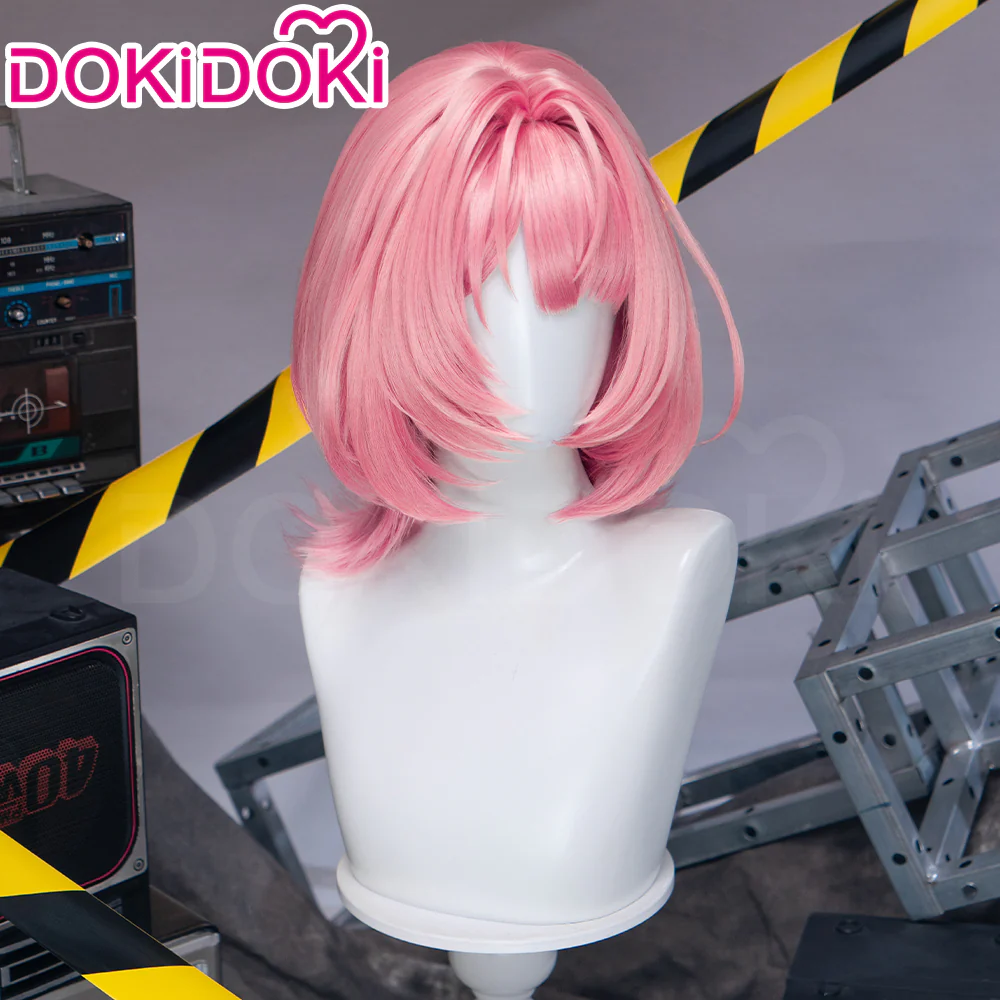 DokiDoki Game Zenless Zone Zero Cosplay Ramiel Wig Short Pink Hair Remielle Dan ZZZ - Image 4