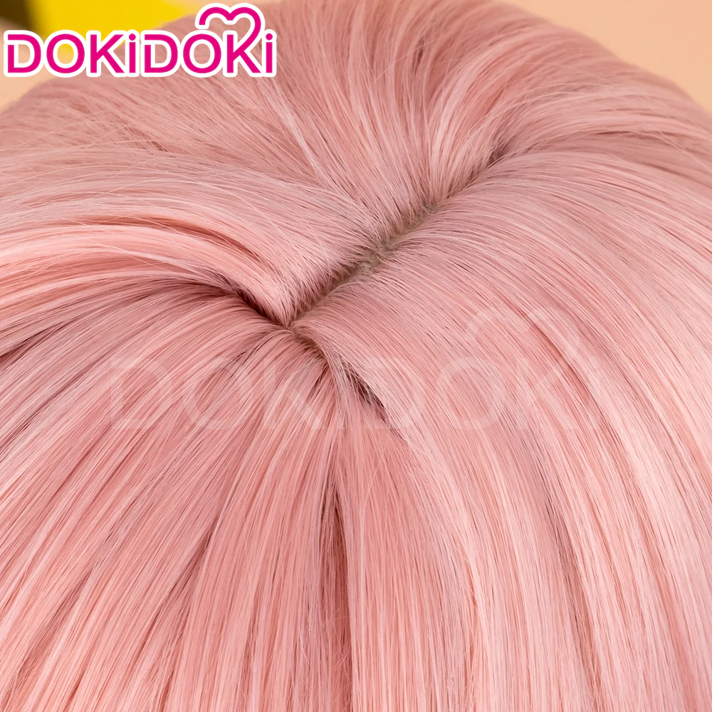 【Ready For Ship】DokiDoki Game Zenless Zone Zero Cosplay Tsukishiro Yanagi Wig Long Straight Pink Braid Hair ZZZ - Image 5
