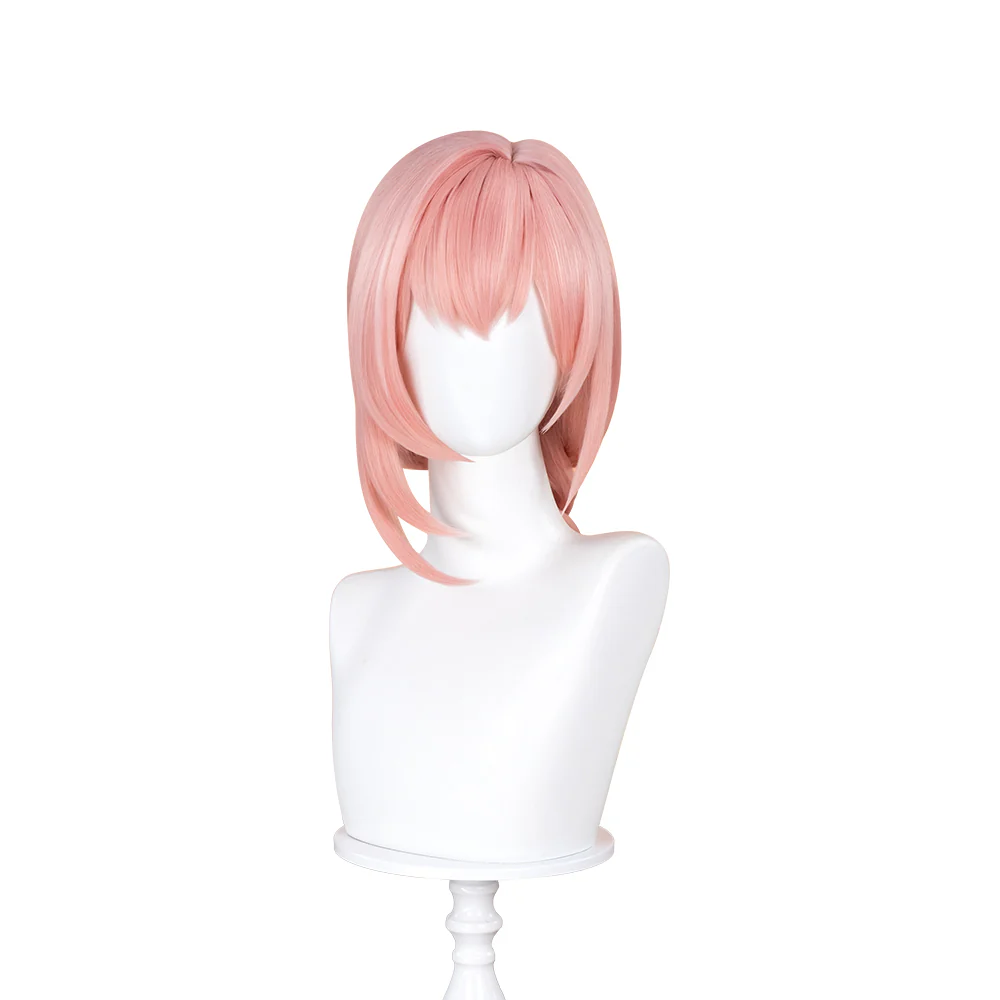 【Ready For Ship】DokiDoki Game Zenless Zone Zero Cosplay Tsukishiro Yanagi Wig Long Straight Pink Braid Hair ZZZ - Image 6