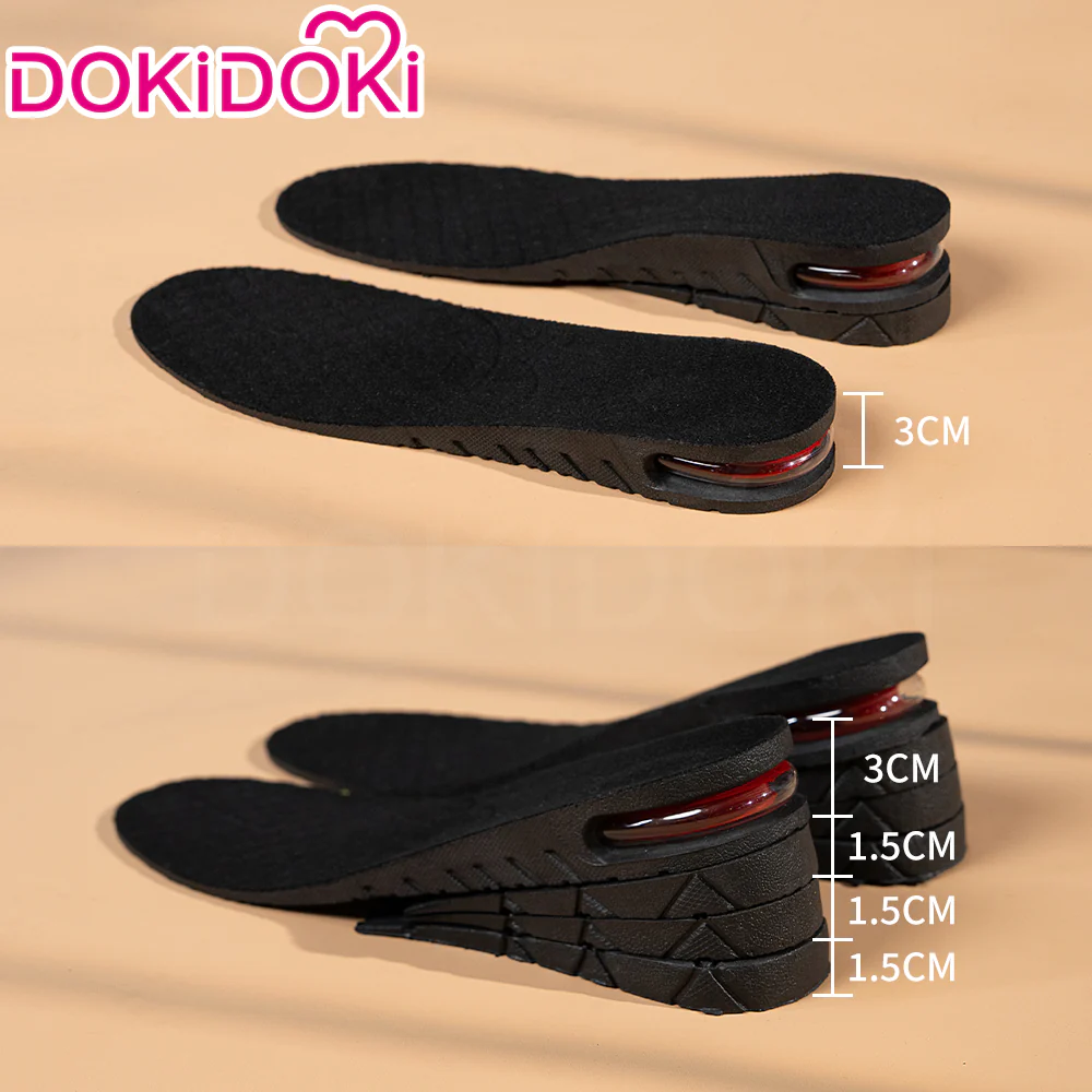 【In Stock】DokiDoki Height-increasing Insoles / Elevator Insoles  7.5CM / 3.5CM  Black - Image 2