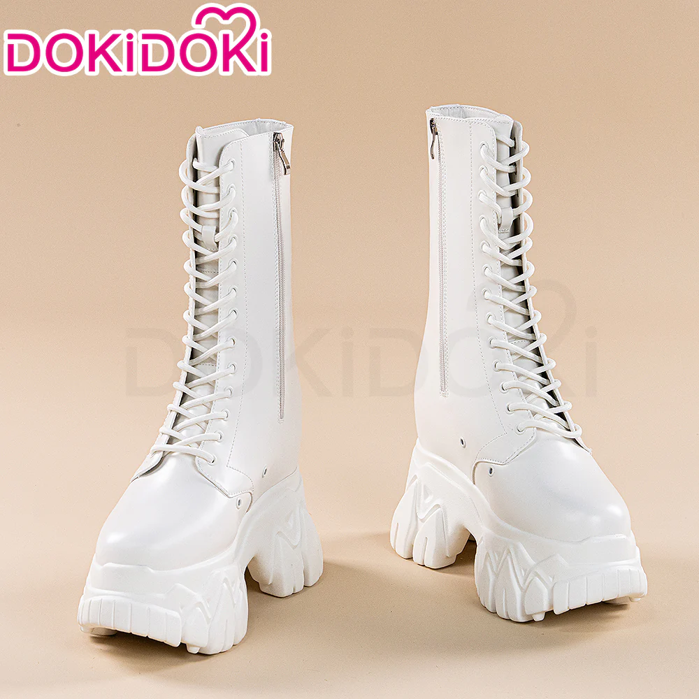 【Partially Ready For Ship】【18 CM】DokiDoki Height Increasing Shoes / Elevator Shoes Martin Boots Black White Invisible Thick-Soled 18CM - Image 3