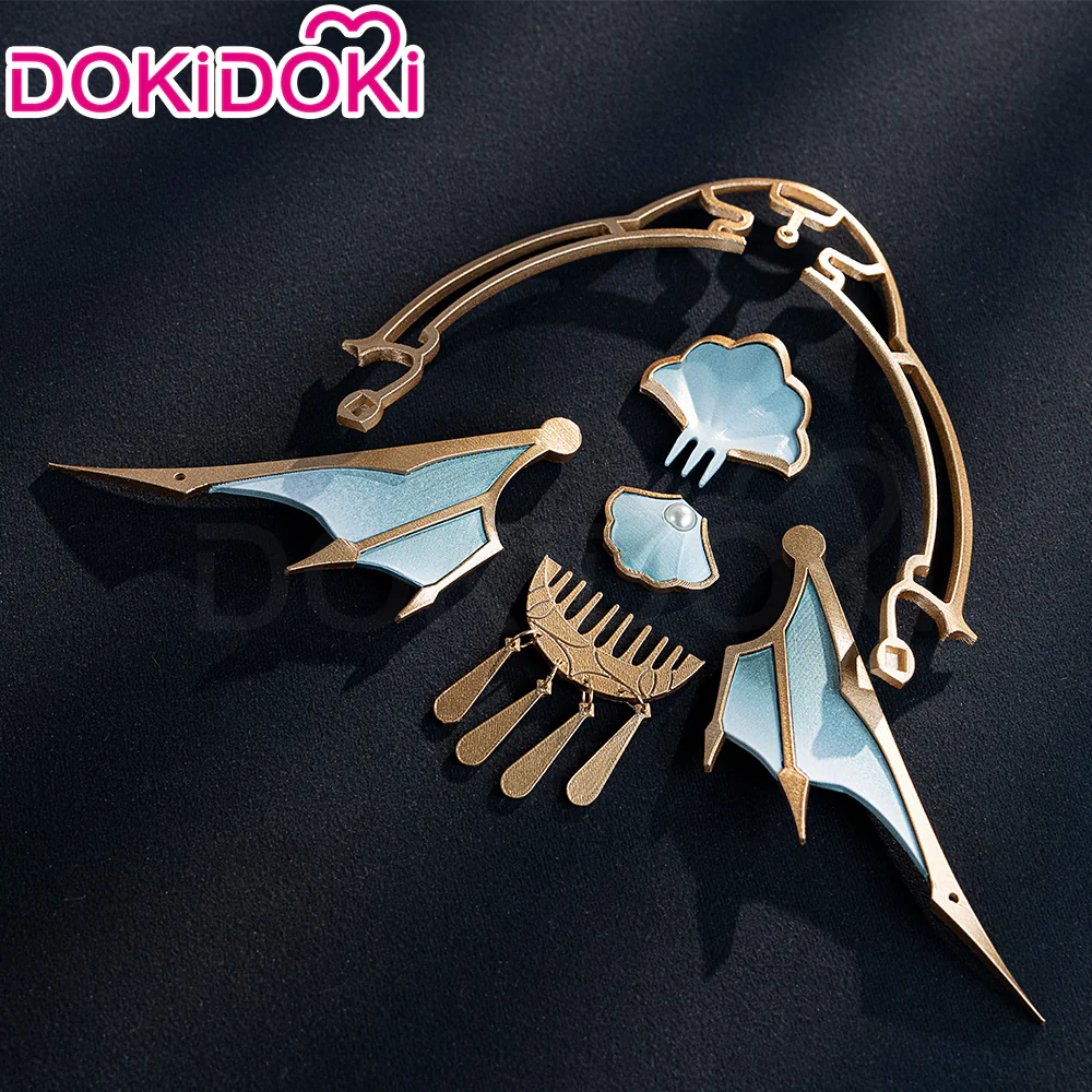 【Ready For Ship】DokiDoki Honkai: Star Rail Cosplay Pearl Wig Long Straight Blonde Blue Gradient Hair Ten Stonehearts - Image 6