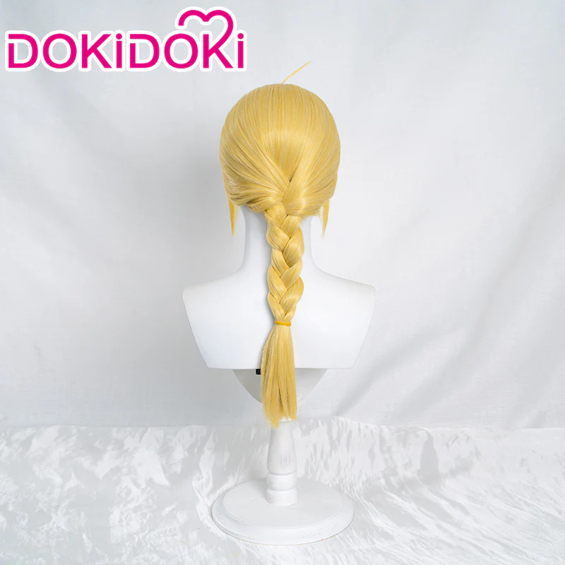 【Ready For Ship】DokiDoki Manga Anime Fullmetal Alchemist Cosplay Edward Elric Wig Long Yellow - Image 3