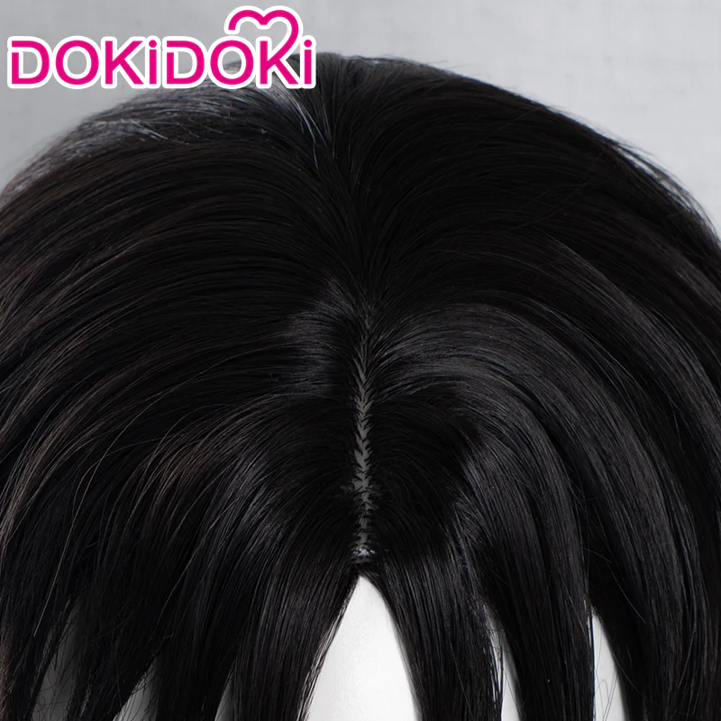 【Ready For Ship】DokiDoki Manga Anime Fullmetal Alchemist Cosplay Roy Mustang Wig Short Black Hair - Image 4