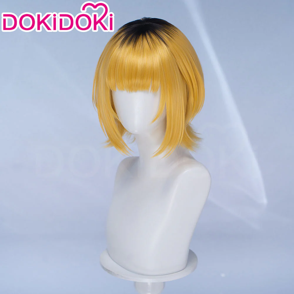 DokiDoki Manga Anime Oshi no Ko Cosplay Mem-Cho Wig Short Blonde Black Hair - Image 2
