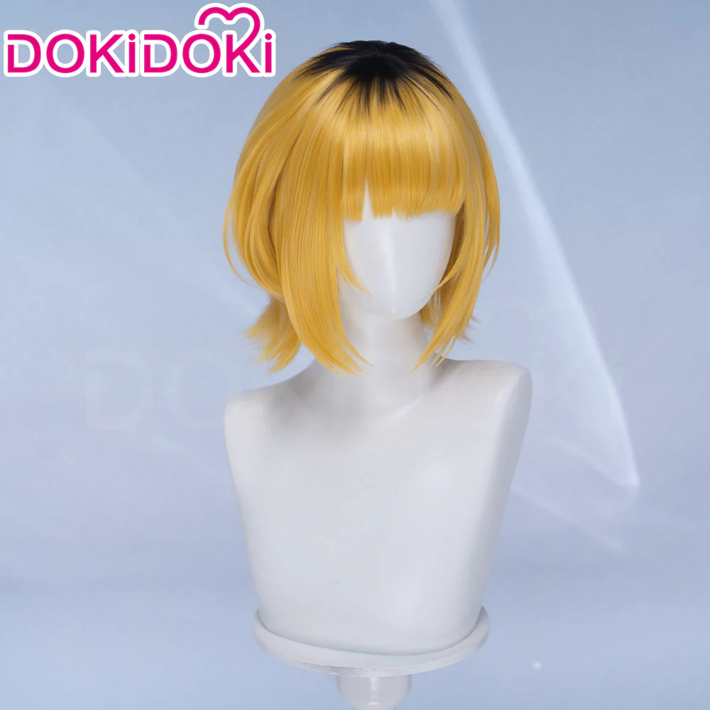 DokiDoki Manga Anime Oshi no Ko Cosplay Mem-Cho Wig Short Blonde Black Hair - Image 3