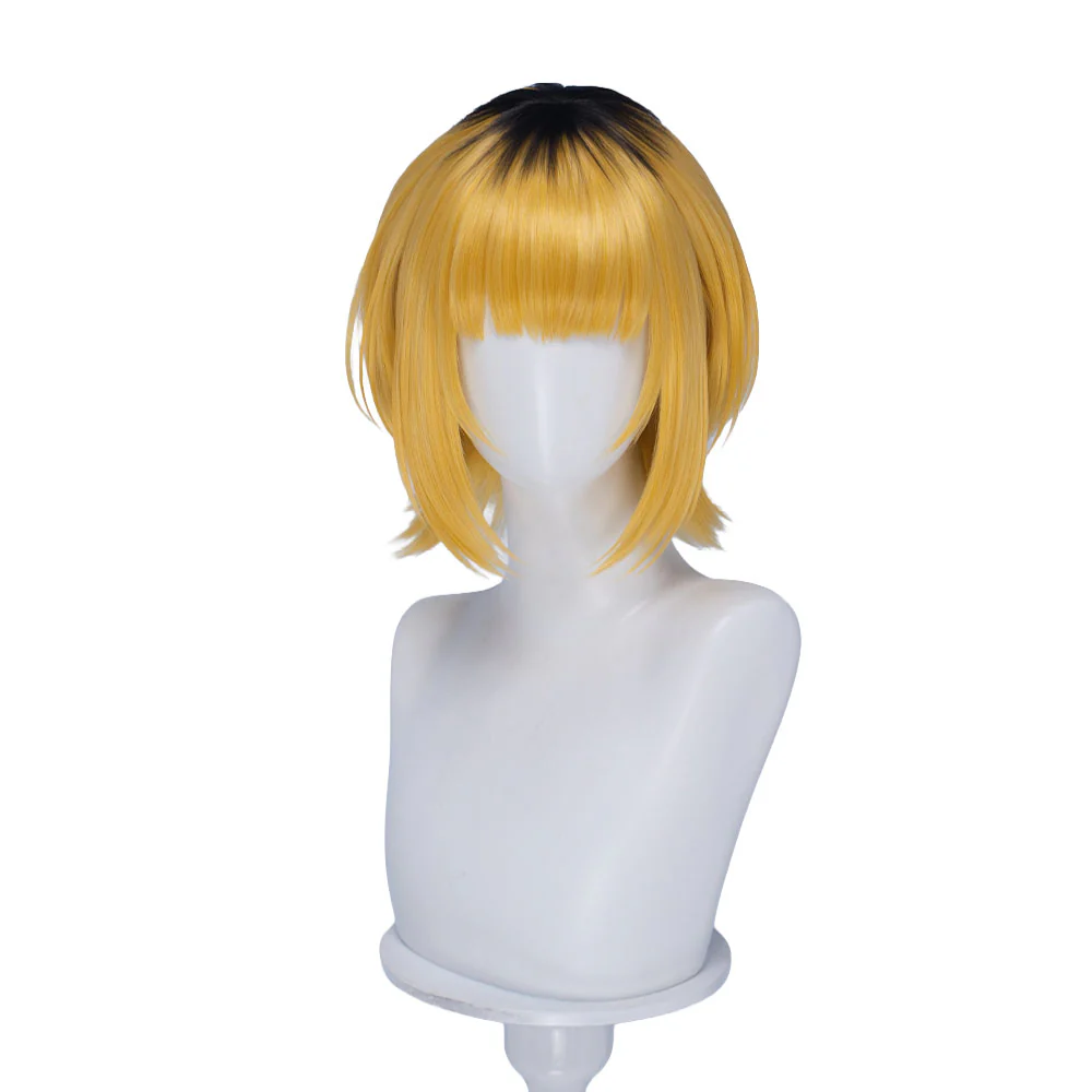 DokiDoki Manga Anime Oshi no Ko Cosplay Mem-Cho Wig Short Blonde Black Hair - Image 5