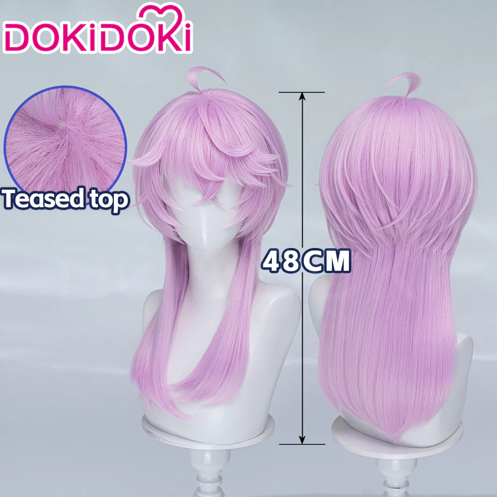 【Ready For Ship】DokiDoki Manga Anime Record of Ragnarok Cosplay Michel Nostradamus Wig Long Pink Hair
