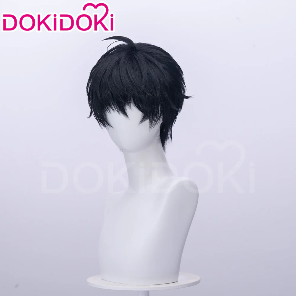 【Ready For Ship】DokiDoki Manga Lost in the Cloud Cosplay Yeon Skylar Wig Short Straight Black Hair Yaoi Manhwa - Image 3