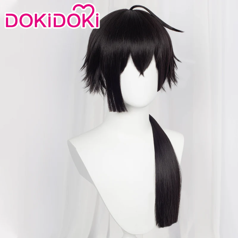【Ready For Ship】DokiDoki Anime The Case Study of Vanitas Cosplay Vanitas Cosplay Wig / Earrings Vanitas no Carte long Black Wig Men - Image 4