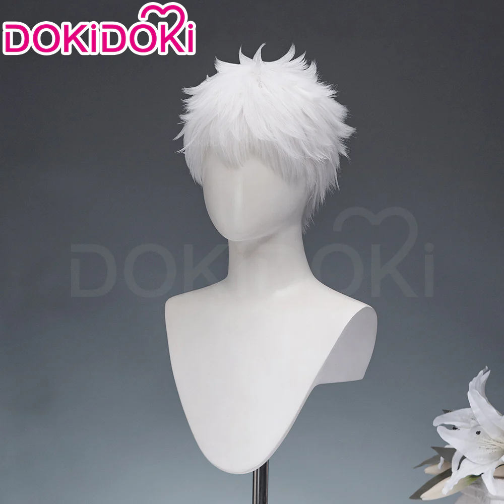 【Ready For Ship】DokiDoki Anime Manga The Summer Hikaru Died Cosplay Indou Hikaru Wig Short White Hair - Image 2