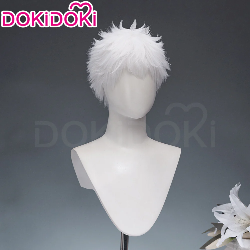 【Ready For Ship】DokiDoki Anime Manga The Summer Hikaru Died Cosplay Indou Hikaru Wig Short White Hair - Image 3