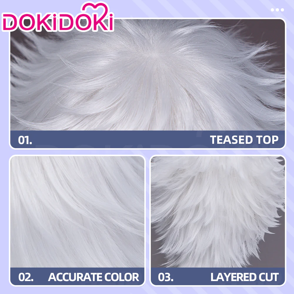 【Ready For Ship】DokiDoki Manga Witch Hat Atelier Cosplay Qifrey Wig Short White Hair - Image 5