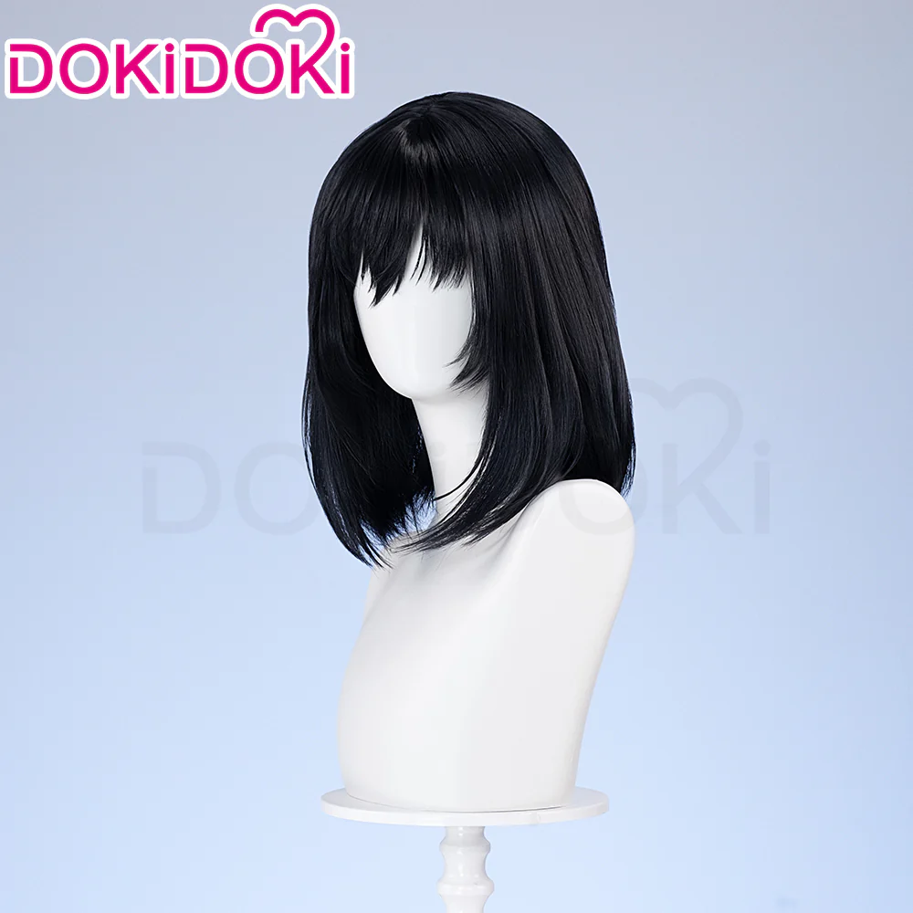 【Golden Ver Ready For Ship】DokiDoki Moive Cosplay Wig Black/ Golden Short Straights Hair / Ear Clip / Necklace / Ring - Image 3