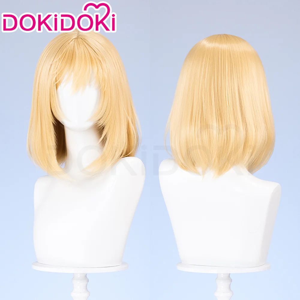 【Golden Ver Ready For Ship】DokiDoki Moive Cosplay Wig Black/ Golden Short Straights Hair / Ear Clip / Necklace / Ring - Image 7