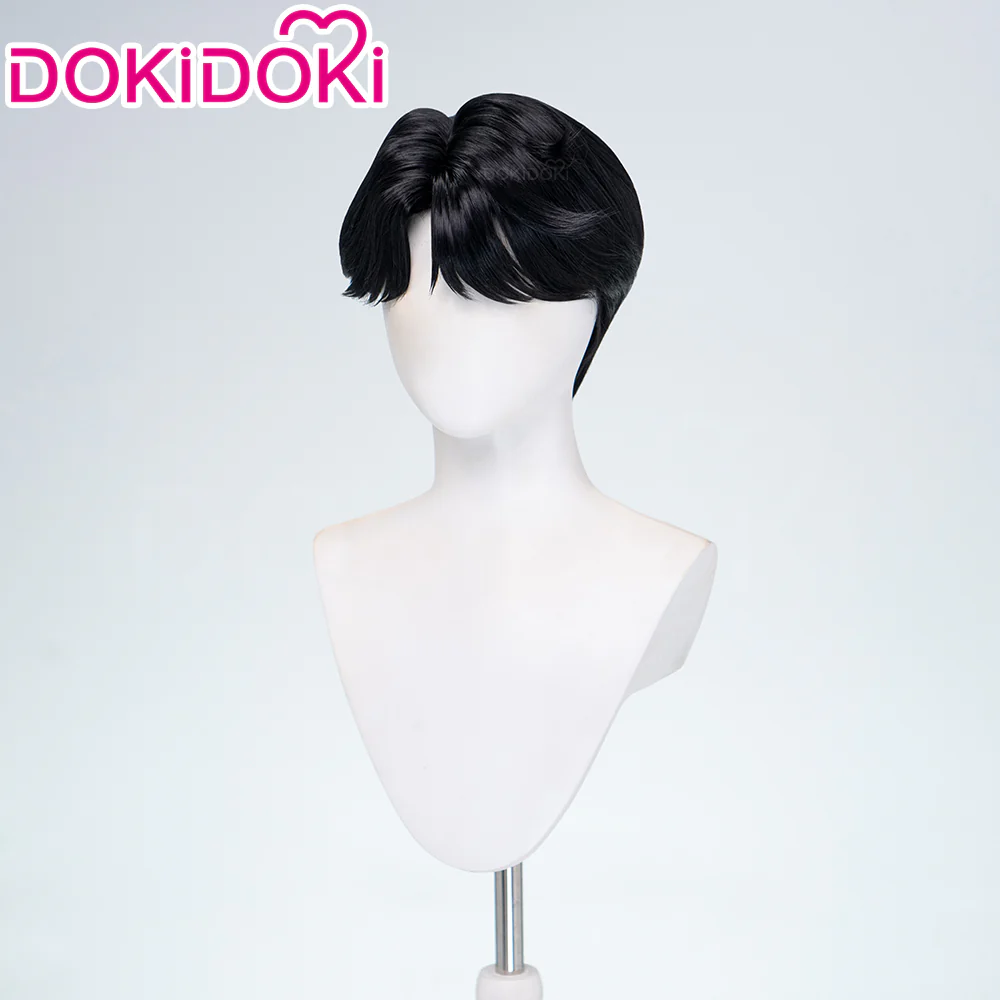 【Ready For Ship】【Last Batch】DokiDoki Movie Anime Cosplay Men Wig  / Tattoo / Ear Clips / Earrings / Glasses Short Black Hair - Image 12