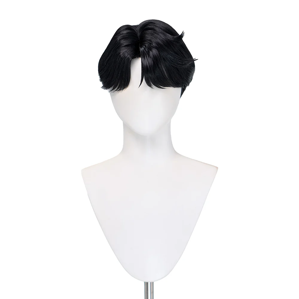 【Ready For Ship】【Last Batch】DokiDoki Movie Anime Cosplay Men Wig  / Tattoo / Ear Clips / Earrings / Glasses Short Black Hair - Image 15