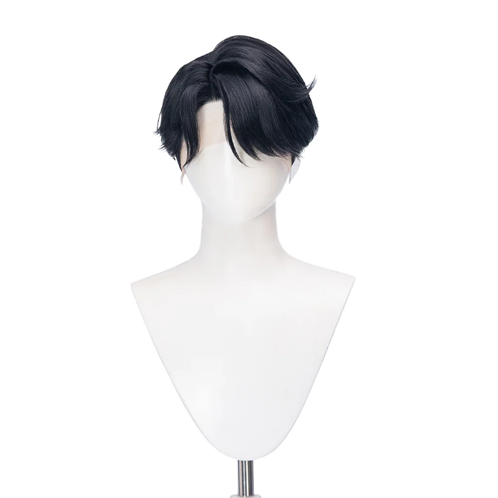 【Ready For Ship】【Last Batch】DokiDoki Movie Anime Cosplay Men Wig  / Tattoo / Ear Clips / Earrings / Glasses Short Black Hair - Image 21