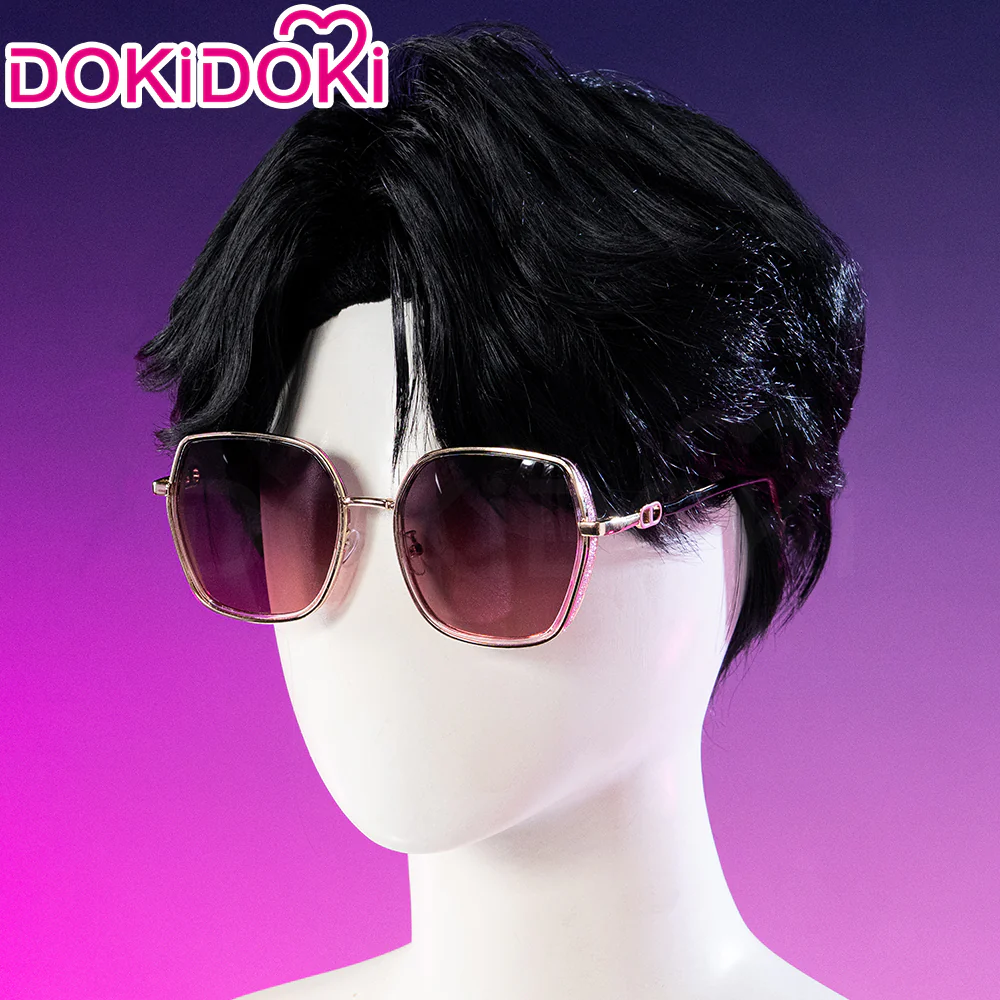 【Ready For Ship】【Last Batch】DokiDoki Movie Anime Cosplay Men Wig  / Tattoo / Ear Clips / Earrings / Glasses Short Black Hair - Image 30