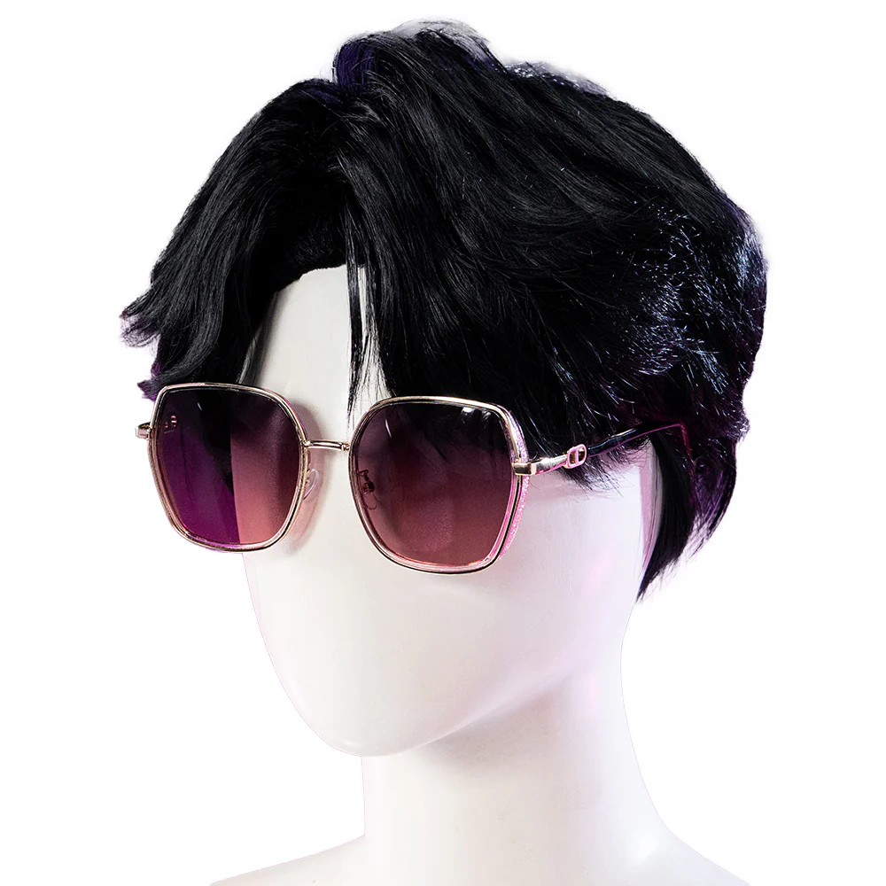 【Ready For Ship】【Last Batch】DokiDoki Movie Anime Cosplay Men Wig  / Tattoo / Ear Clips / Earrings / Glasses Short Black Hair - Image 33