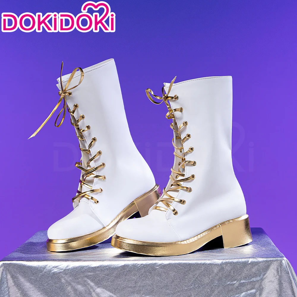 DokiDoki Movie Anime KPOP KILLER Cosplay White Shoes GOLD SERIES / WHITE SERIES - Image 4