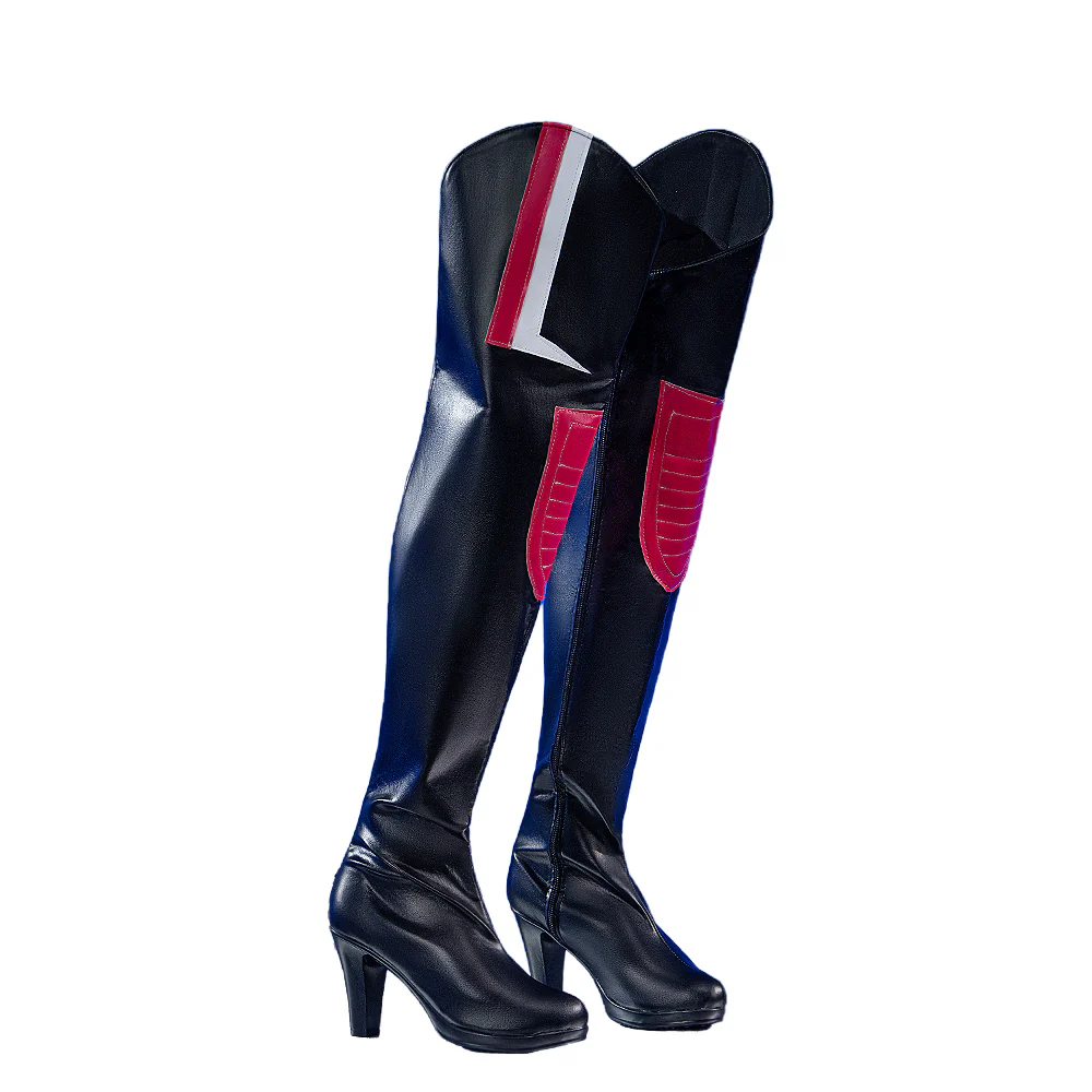DokiDoki Movie Anime KPOP KILLER Cosplay Shoes Black Red Pink Boots - Image 6