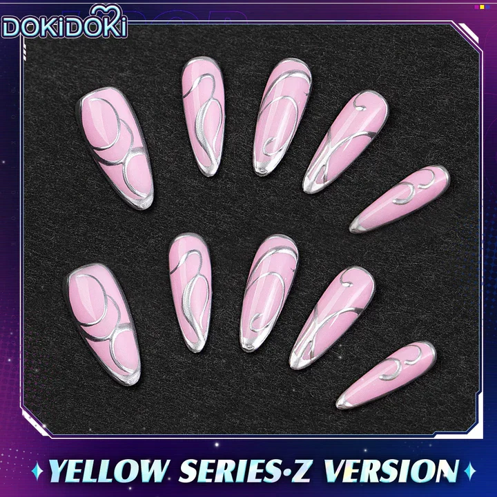 【In Stock】DokiDoki Movie Anime KPOP KILLER Cosplay Nails Tips YELLOW SERIES / GOLD SERIES /BATTLE SERIE - Image 10