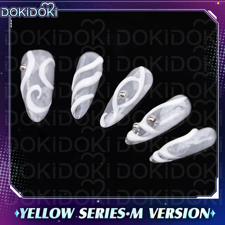 【In Stock】DokiDoki Movie Anime KPOP KILLER Cosplay Nails Tips YELLOW SERIES / GOLD SERIES /BATTLE SERIE - Image 11