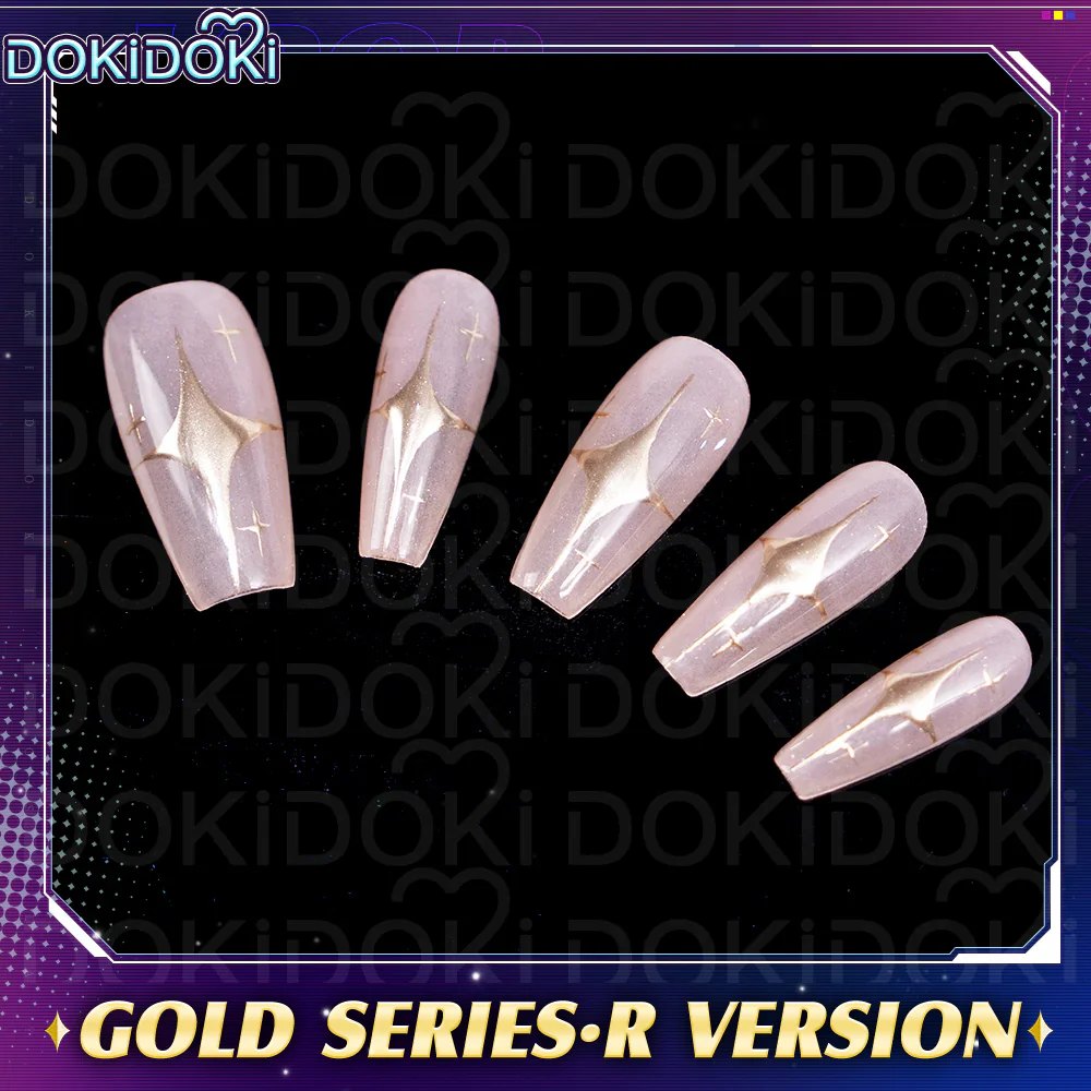 【In Stock】DokiDoki Movie Anime KPOP KILLER Cosplay Nails Tips YELLOW SERIES / GOLD SERIES /BATTLE SERIE - Image 4
