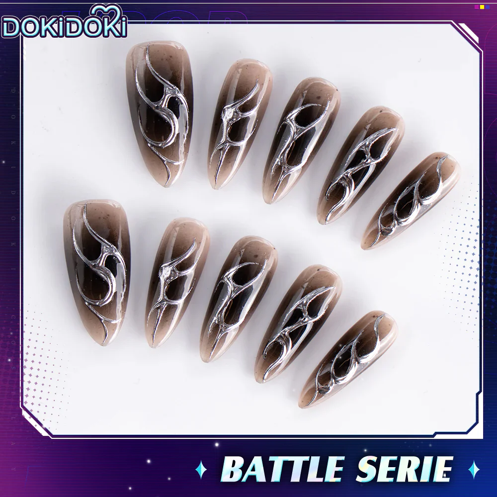 【In Stock】DokiDoki Movie Anime KPOP KILLER Cosplay Nails Tips YELLOW SERIES / GOLD SERIES /BATTLE SERIE - Image 8