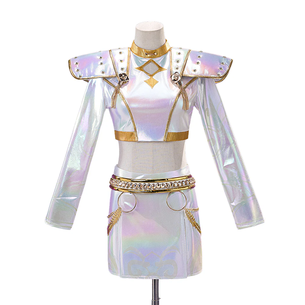 【Ready For Ship】【Size XS-3XL】【Last Batch】DokiDoki-R Movie Anime KPOP KILLER Cosplay Costume WHITE SERIES - Image 12
