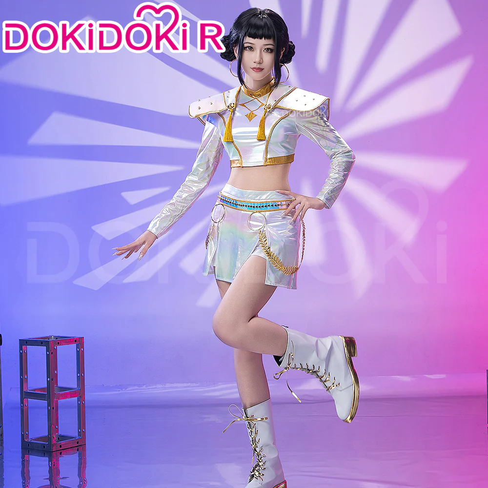 【Ready For Ship】【Size XS-3XL】【Last Batch】DokiDoki-R Movie Anime KPOP KILLER Cosplay Costume WHITE SERIES - Image 5