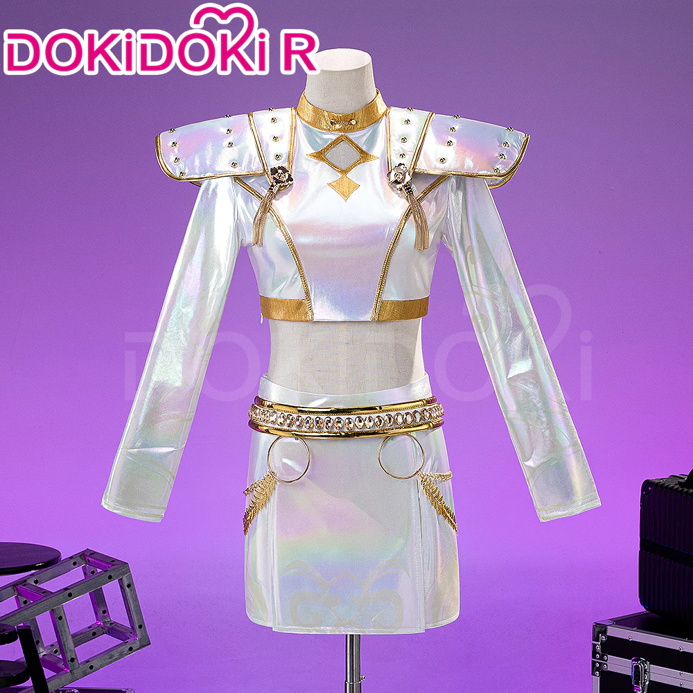 【Ready For Ship】【Size XS-3XL】【Last Batch】DokiDoki-R Movie Anime KPOP KILLER Cosplay Costume WHITE SERIES - Image 8