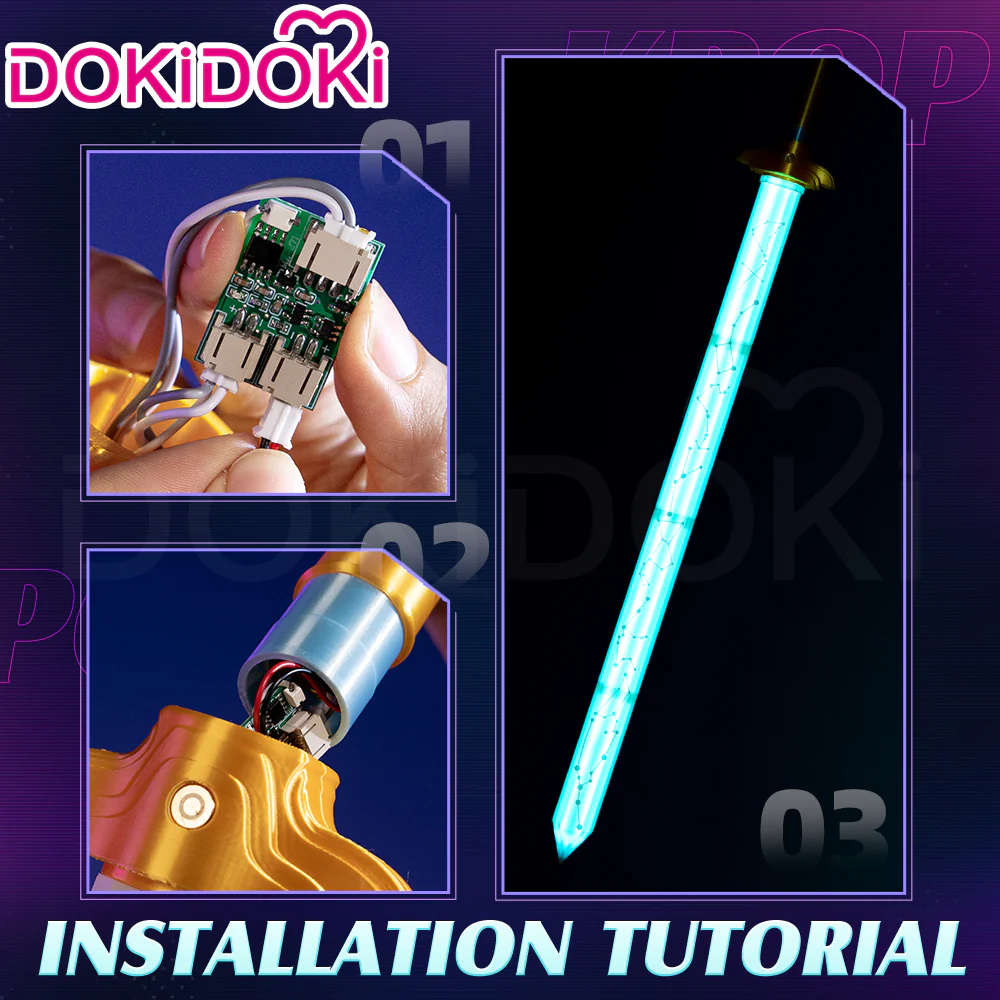 【Partially Ready For Ship】【Glowing】DokiDoki Movie Anime KPOP KILLER Cosplay Prop - Image 22