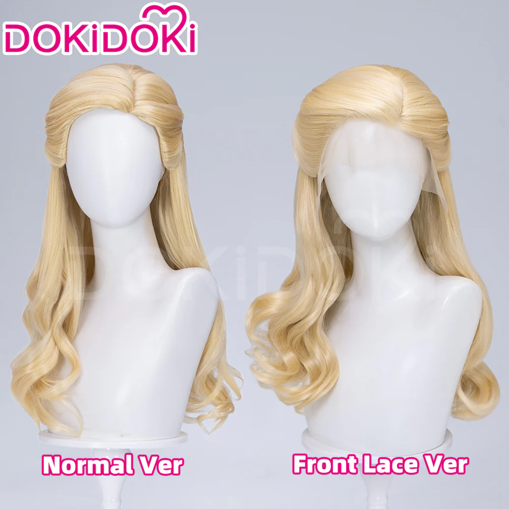 【Ready For Ship】【Front Lace】DokiDoki Movie Cosplay Women Wig Long Curly Blonde Hair