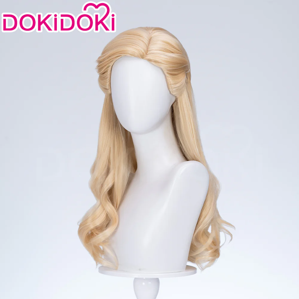 【Ready For Ship】【Front Lace】DokiDoki Movie Cosplay Women Wig Long Curly Blonde Hair - Image 3