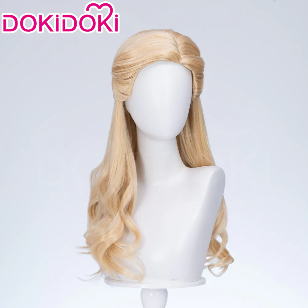 【Ready For Ship】【Front Lace】DokiDoki Movie Cosplay Women Wig Long Curly Blonde Hair - Image 4