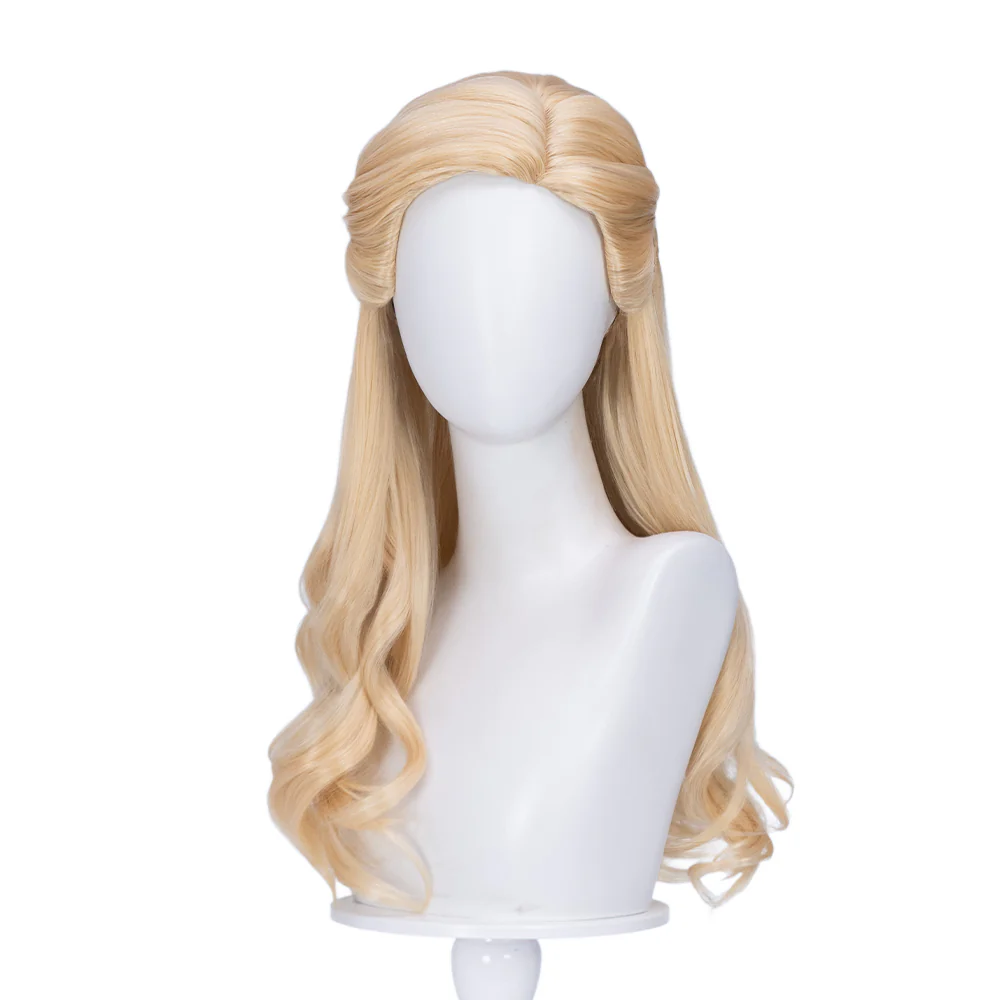 【Ready For Ship】【Front Lace】DokiDoki Movie Cosplay Women Wig Long Curly Blonde Hair - Image 6