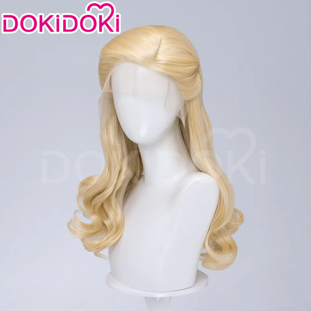 【Ready For Ship】【Front Lace】DokiDoki Movie Cosplay Women Wig Long Curly Blonde Hair - Image 8