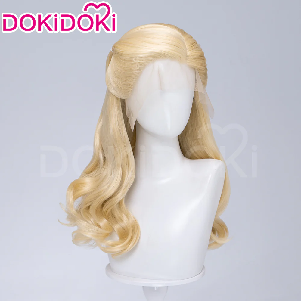 【Ready For Ship】【Front Lace】DokiDoki Movie Cosplay Women Wig Long Curly Blonde Hair - Image 9