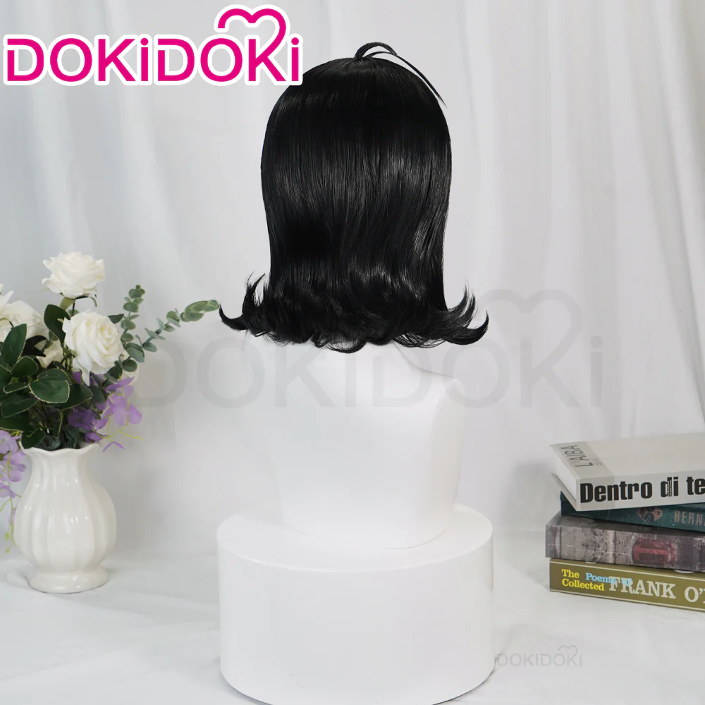 【Ready For Ship】DokiDoki Movie Hotel Transylvania Cosplay Mavis Wig Black Short Hair - Image 3