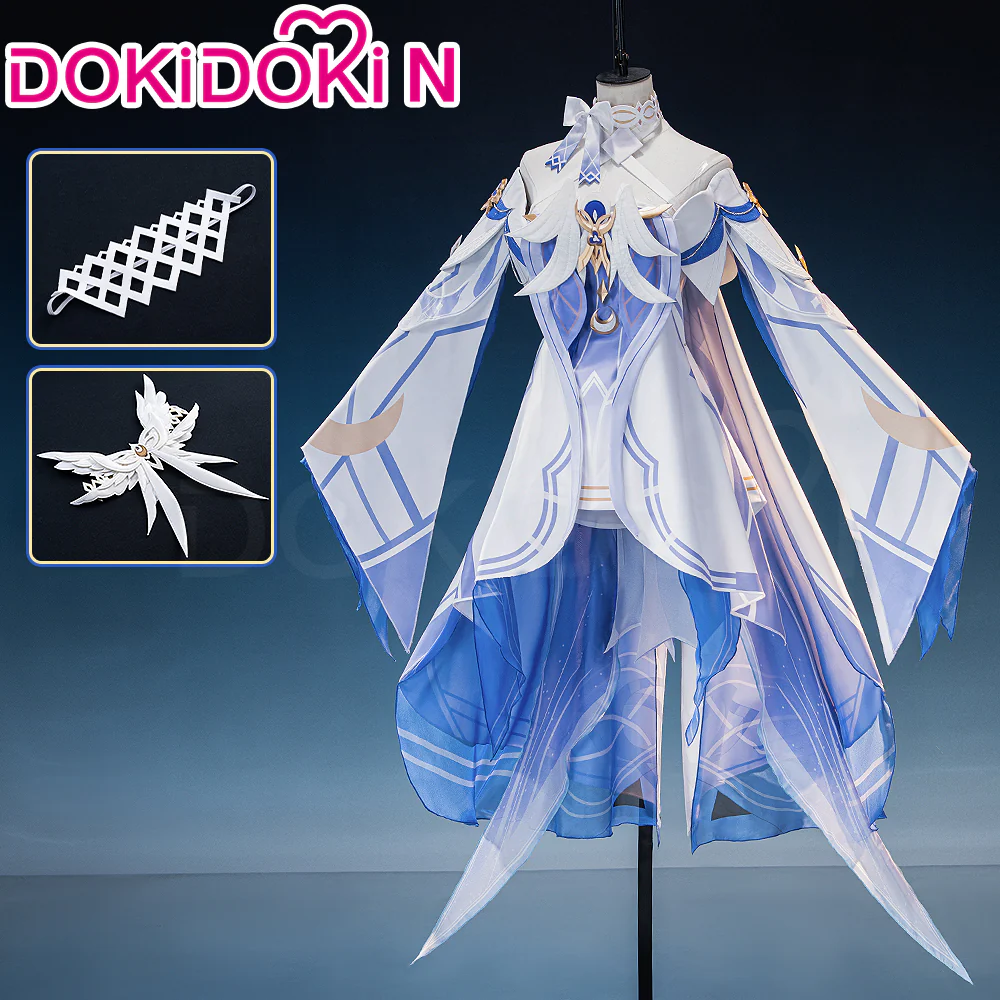 【Partially Ready For Ship】【Size XS-3XL】DokiDoki-N Game Genshin Impact Cosplay Columbina Costume Moon Maiden Song of the Welkin Moon NodKrai Nod Krai