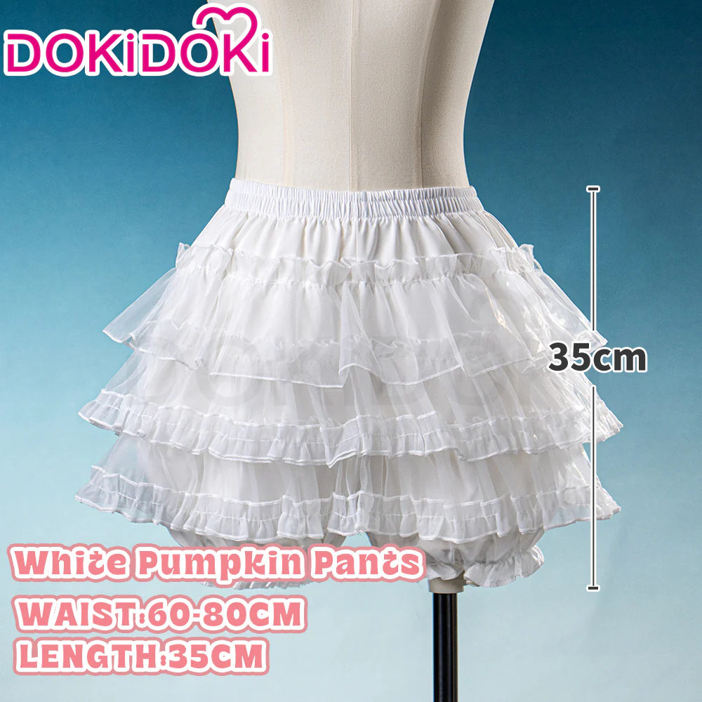 【Soft Petticoat】【In Stock】DokiDoki Black / White / Pink Petticoat Bustle Underskirt Oversized Violent Skirt Pumpkin Pants - Image 14