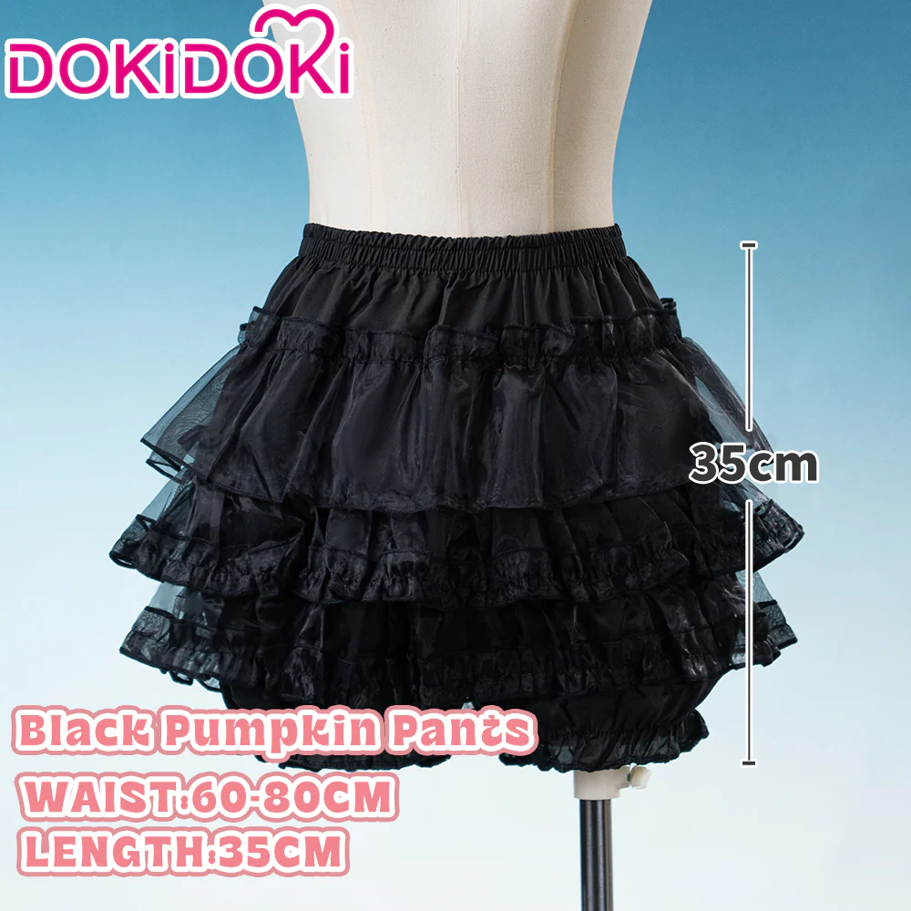 【Soft Petticoat】【In Stock】DokiDoki Black / White / Pink Petticoat Bustle Underskirt Oversized Violent Skirt Pumpkin Pants - Image 16