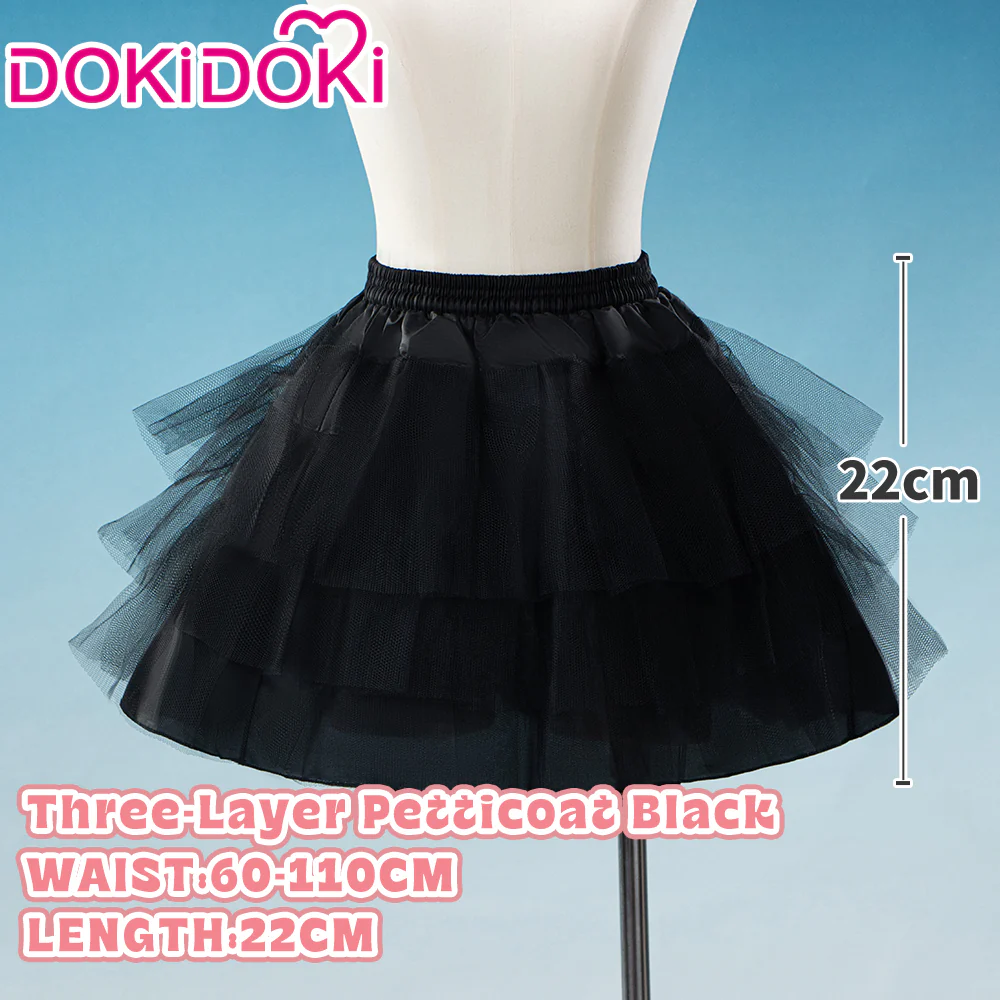 【Soft Petticoat】【In Stock】DokiDoki Black / White / Pink Petticoat Bustle Underskirt Oversized Violent Skirt Pumpkin Pants - Image 21