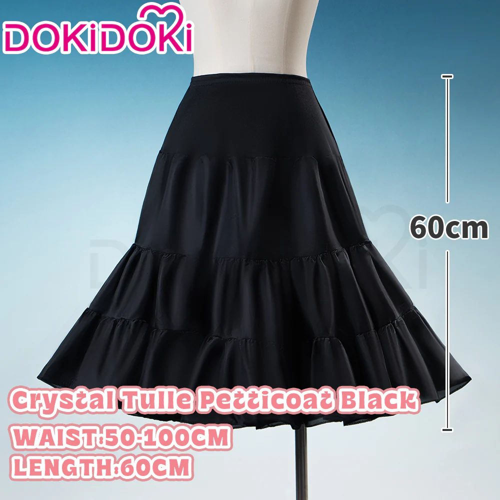 【Soft Petticoat】【In Stock】DokiDoki Black / White / Pink Petticoat Bustle Underskirt Oversized Violent Skirt Pumpkin Pants - Image 25